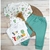 Conjunto de 3 peças Bebê com Estampa de Desenho Body e Calça 0 a 9 meses - loja online