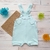 Conjunto Verão Bebê Estiloso Jardineira Macacão Curto e Body 0 a 9 meses - GIGI & DAN