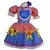 Vestido Festa Junina Infantil Menina Luxo Caipira Xadrez Coração na internet