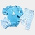 Conjunto Bebê Inverno Suedine Body Calça Touca Quentinho