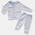 Roupa de bebê Pagão Casaco e Calça Culote Suedine Branco