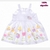 Vestido Bebê Estilosa Regata Tecido Algodão Barra Tulipas - comprar online