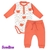 Conjunto Bebê Body Manga Longa Ursinho Calça Suedine Algodão - comprar online