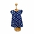 Vestido Infantil Manga Curta Suedine Premium Raposinhas