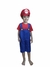 Fantasia Menino Bebê e Infantil Tema Mario Bros com Boina