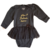 Body Bebê Menina Bordado Pretinho Básico Suedine Premium - GIGI & DAN