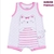 Macacão Curto Bebê Menina Silk Gatinha Corações - comprar online
