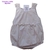 Romper Bebê Luxo Menina Tecido Algodão Branco - comprar online