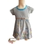 Vestido Infantil Menina Verão Barra Estampado Algodão - comprar online