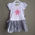 Vestido Infantil Menina Verão Malha e Tecido Listrado - comprar online