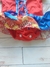 Vestido Bebê Junino Luxo Caipira Vermelho Xadrez Azul e Laço na internet