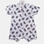 Roupa de Bebê Menina Macacão Curto Estampado Suedine Premium