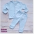 Roupa de bebê Pagão Casaco e Calça Culote Suedine Azul - comprar online