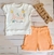 Conjunto Infantil Menina Camiseta e Short Suedine Algodão Linda do Jardim - comprar online