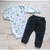 Conjunto Bebê Body Estampa Dino Calça Culote Suedine Premium - comprar online
