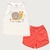 Conjunto Infantil Menina Regata e Short Suedine Algodão Sou Uma Fofura