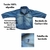 Camisa Tecido Infantil Jeans Manga Longa Algodão - comprar online