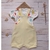 Conjunto Verão Bebê Estiloso Jardineira Macacão Curto e Body - comprar online