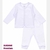 Roupa de bebê Pagão Casaco e Calça Culote Suedine Branco - GIGI & DAN