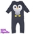 Macacão Bebê Menino Longo Estampa Pinguim Suedine Premium - comprar online