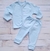 Roupa de bebê Pagão Casaco e Calça Culote Suedine Azul - comprar online