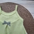 Imagem do Vestido Body Bebê Regata Bordado Suedine Verde