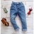 Roupa de bebê Calça Jeans Infantil Destroyed com elastano