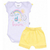 Conjunto Bebê Menina Body MC Lindo dia E Short Com Laço