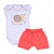 Conjunto Bebê Menina Body MC Sou uma Fofura E Short Com Laço - comprar online