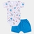 Conjunto Bebê body e Short tapa Fralda Suedine Premium Algodão