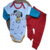 Imagem do Conjunto Bebê Body Longo e Calça Suedine Premium Algodão