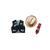 Kit Country Infantil Colete franjas Gravata Chapéu