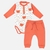 Conjunto Bebê Body Manga Longa Ursinho Calça Suedine Algodão