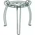 Portamacetero mesa de metal 37 cm verde