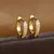 Brincos de Argola em Aço Inoxidável – Minimalistas com Cristal Pequeno - loja online