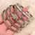 Pulseira Feminina de Aço Titânio com Zircônia à Prova d’Água