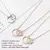 Colar Feminino com Pingente de Anel Duplo