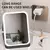 Espelho LED com Tela Touch e Iluminação Regulável – Ideal para Maquiagem em Casa ou Viagem - loja online