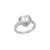 Anel Feminino de Coração em Aço Inoxidável – Zircão Banhado a Ouro, Estilo Elegante - comprar online