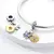 Pingentes Florais em Prata Esterlina 925 – Girassol e Tulipa para Pulseira Tipo Pandora - A PRIMEIRA VISTA 