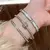 Pulseira Feminina de Aço Titânio com Zircônia à Prova d’Água - comprar online