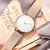 Relógio Feminino Casual de Luxo – Design Elegante em Ouro Rosa com Pulseira Fina - A PRIMEIRA VISTA 