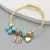 Pulseira Círculo do Amor – Moda Feminina em Aço Inoxidável Frisado na internet