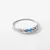 Imagem do Anel de Prata Esterlina 925 Modian – Charme Minimalista com Pedra Azul