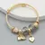 Pulseira Círculo do Amor – Moda Feminina em Aço Inoxidável Frisado na internet