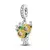 Pingentes Florais em Prata Esterlina 925 – Girassol e Tulipa para Pulseira Tipo Pandora