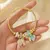 Pulseira Círculo do Amor – Moda Feminina em Aço Inoxidável Frisado na internet