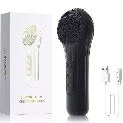 Escova Facial Recarregável e À Prova d’Água para Limpeza Profunda