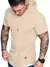 Camiseta Masculina Casual de Cor Sólida com Capuz - loja online