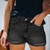 Frayed Denim Shorts for Women Summer Style - Roupas e Acessórios Femininos - Cura do Bem
